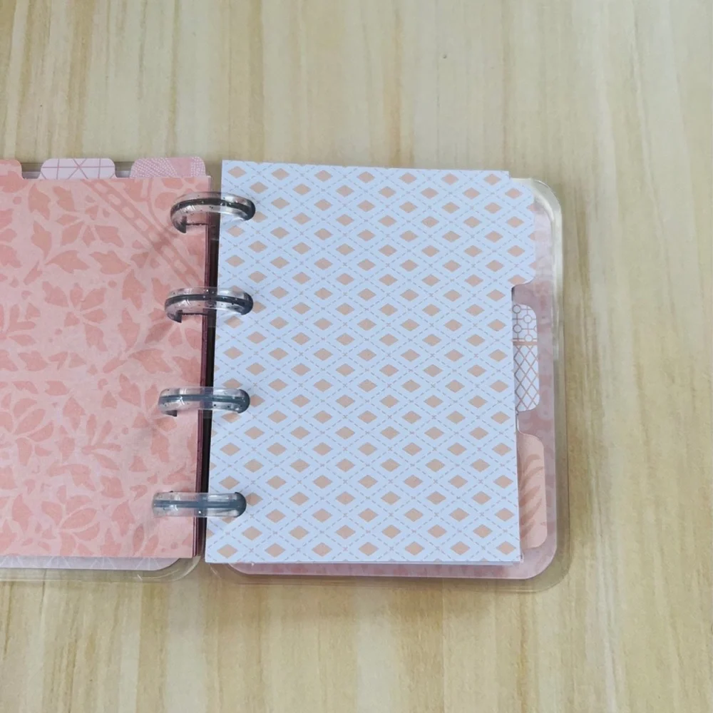 Happy planner micro notes weekly layout rose gold leaves